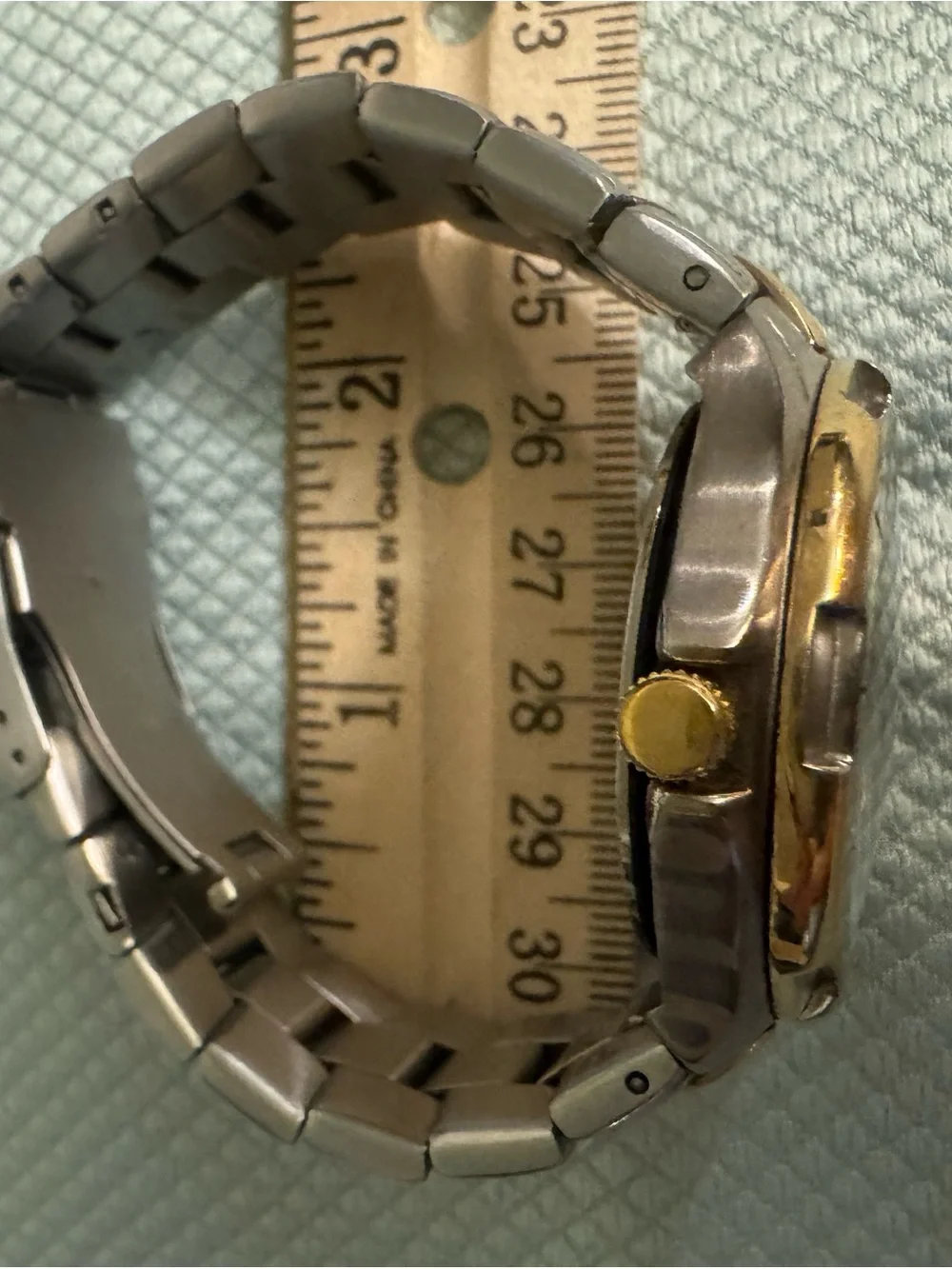Armitron Two-Tone Gold & Silver Men's Watch with Blue Dial
